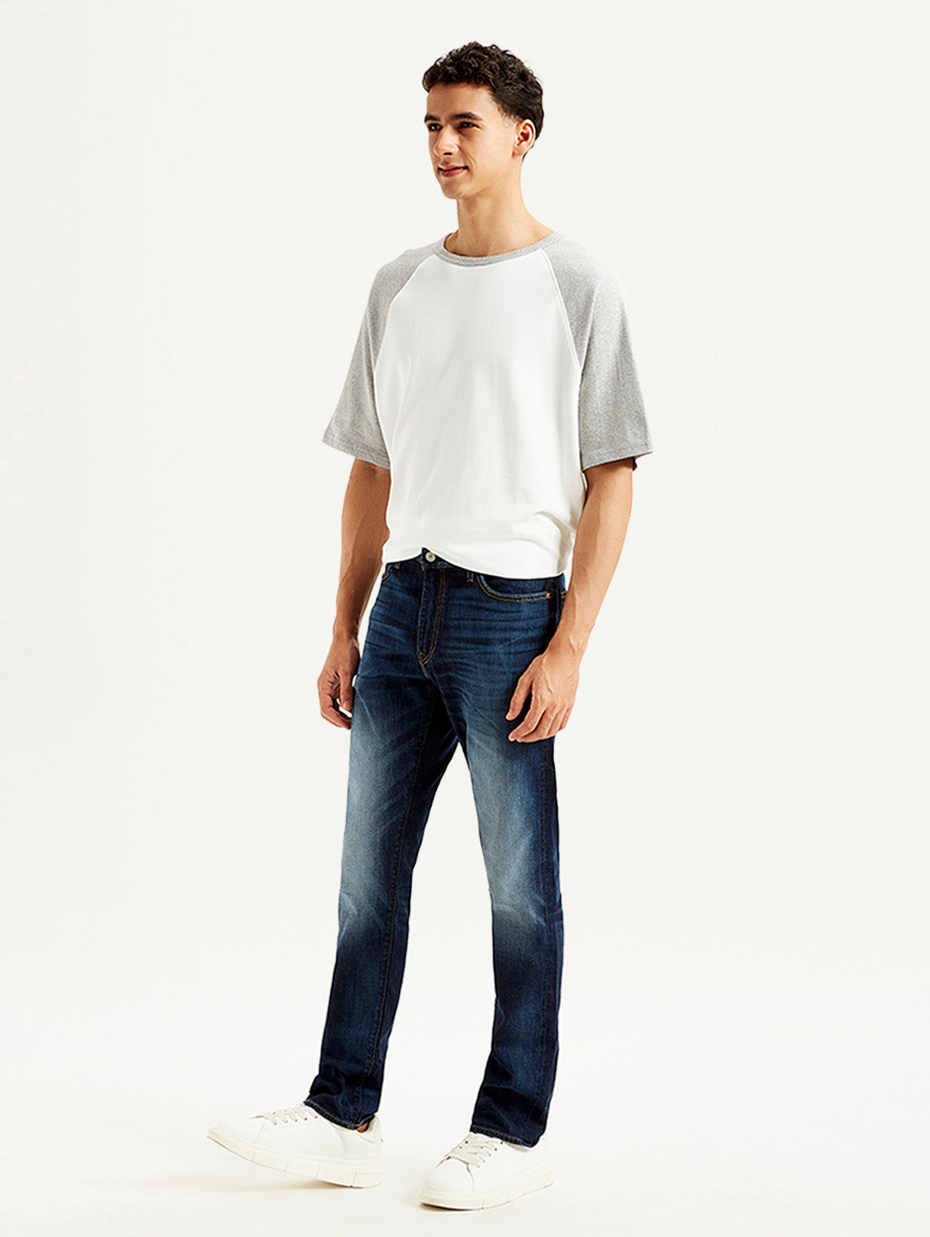 Men's 511 Dark Blue Slim Fit Mid Rise Jeans