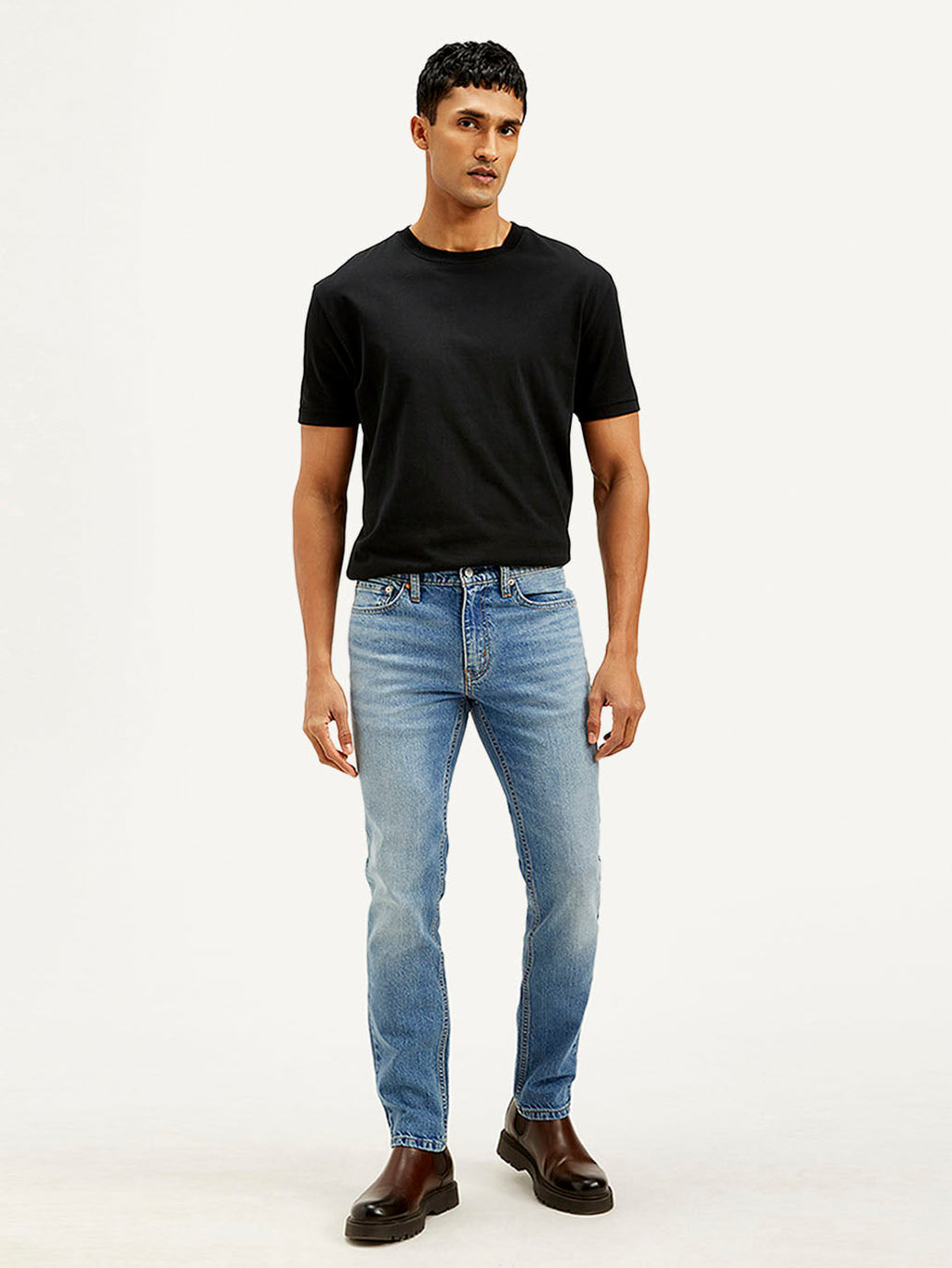 Men's 511 Light Blue Slim Fit Mid Rise Jeans