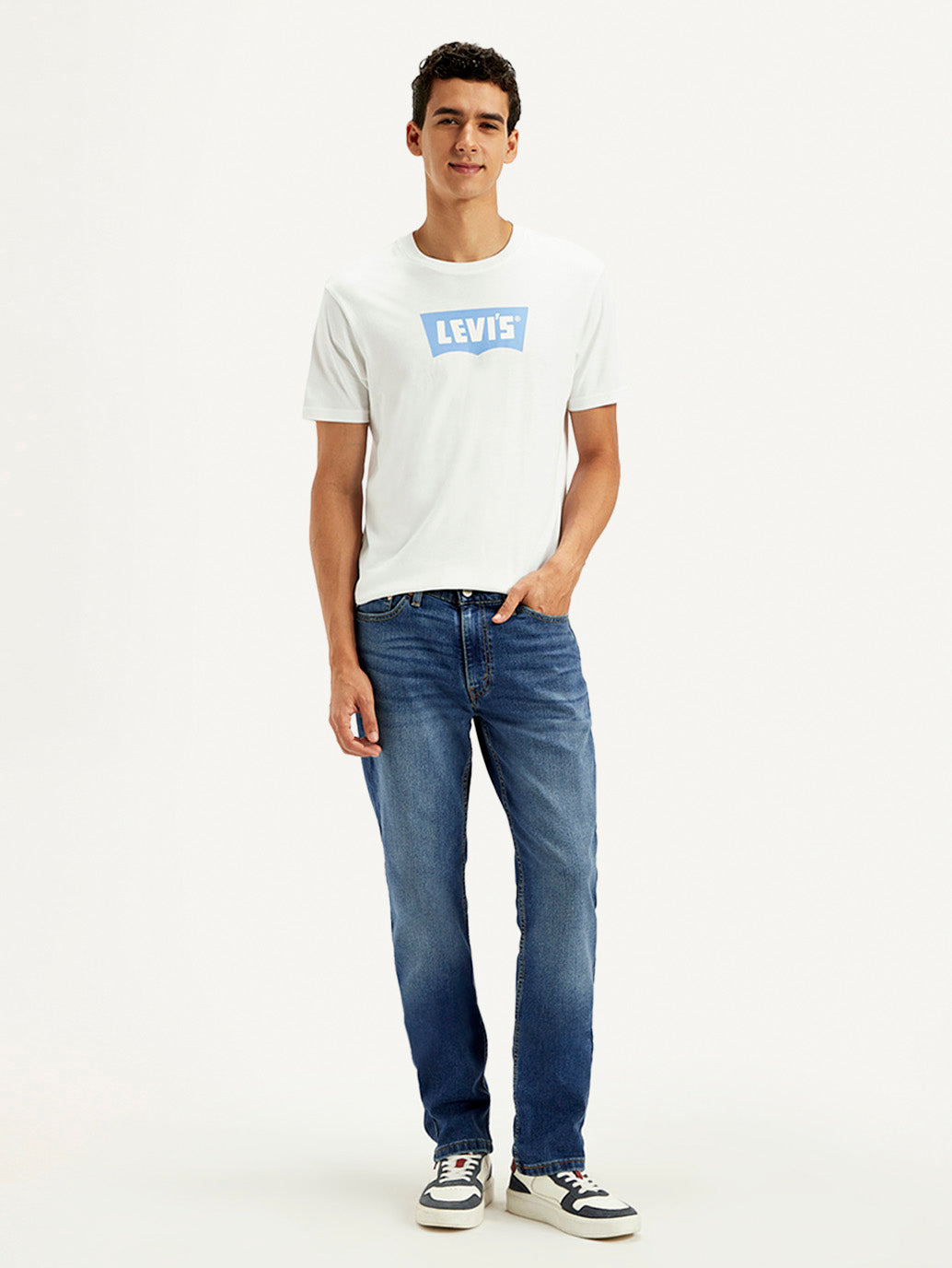 Men's 511 Blue Slim Fit Mid Rise Jeans