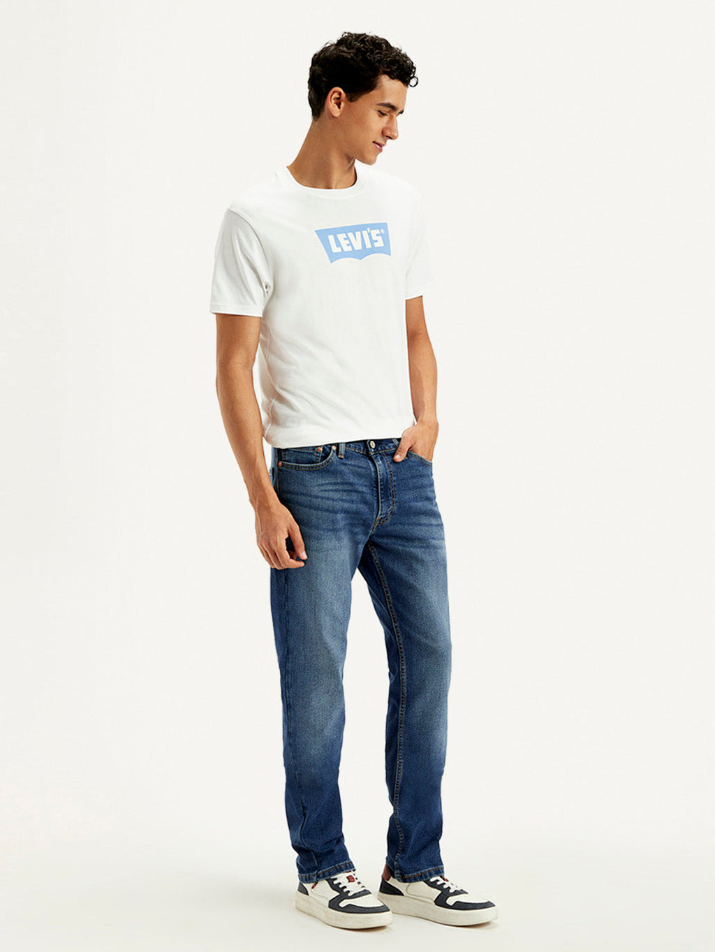 Men's 511 Blue Slim Fit Mid Rise Jeans