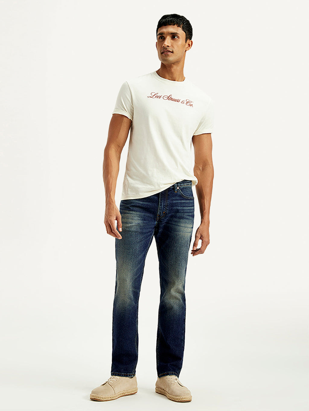 Men's Tinted 511 Blue Slim Fit Mid Rise Jeans