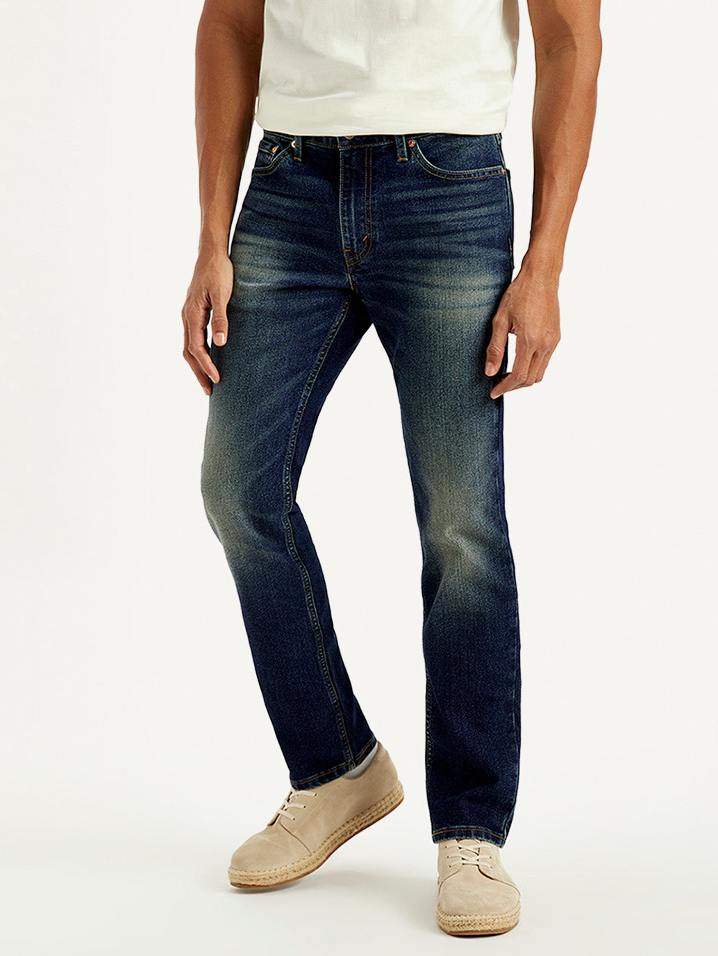 Men's Tinted 511 Blue Slim Fit Mid Rise Jeans