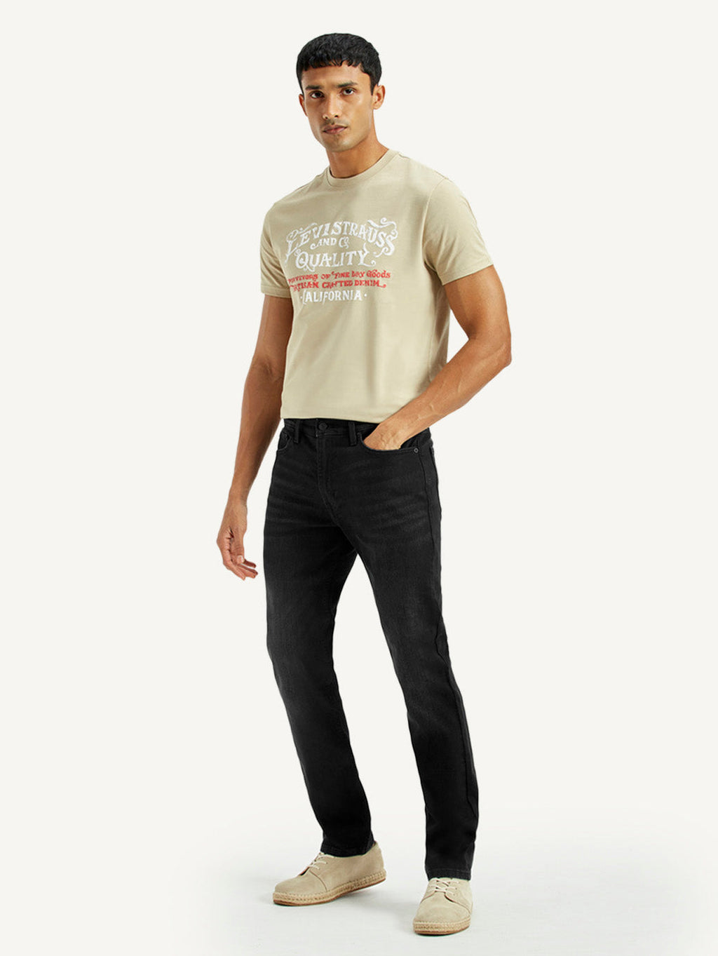 Men's 511 Black Slim Fit Mid Rise Jeans
