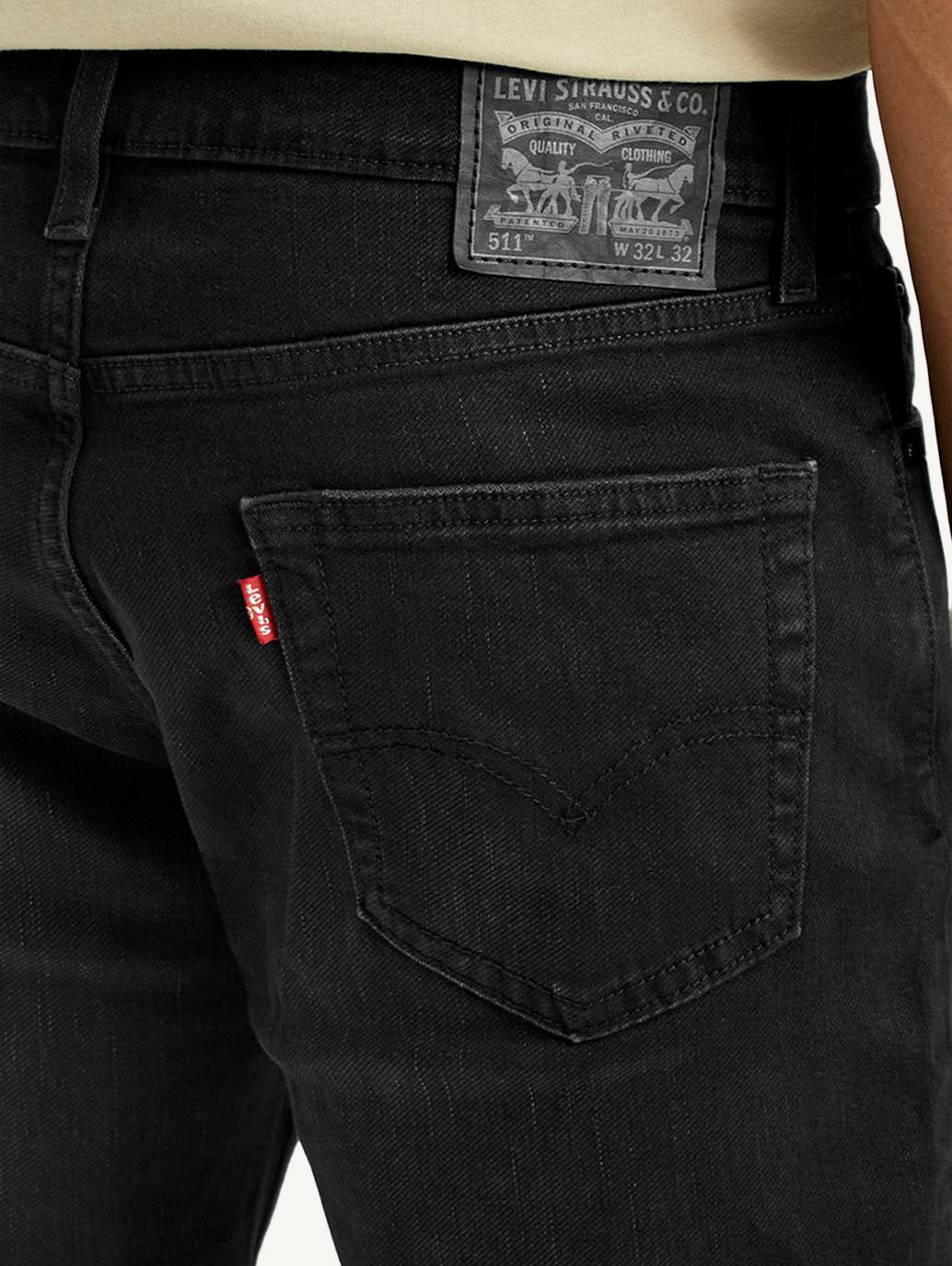 Men's 511 Black Slim Fit Mid Rise Jeans