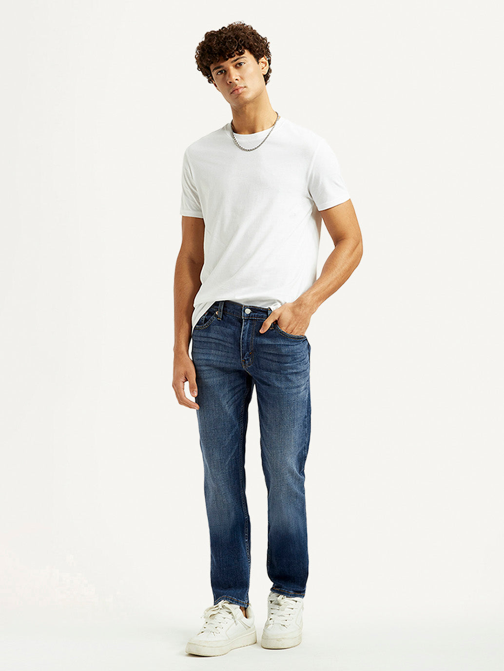 Men's 511 Blue Slim Fit Mid Rise Jeans