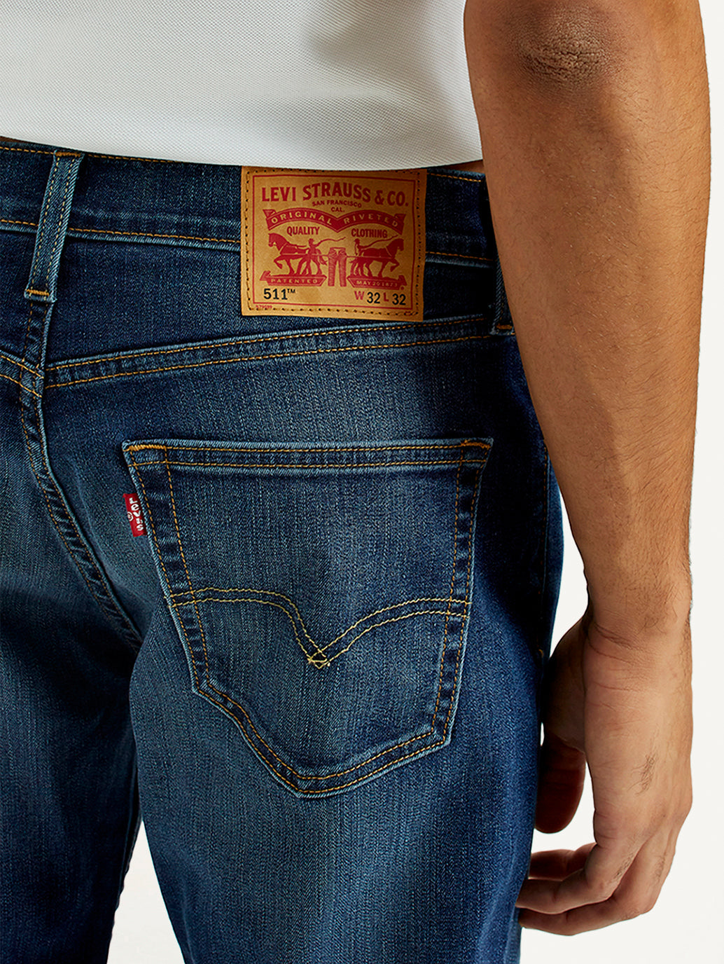 Men's 511 Indigo Slim Fit Mid Rise Jeans