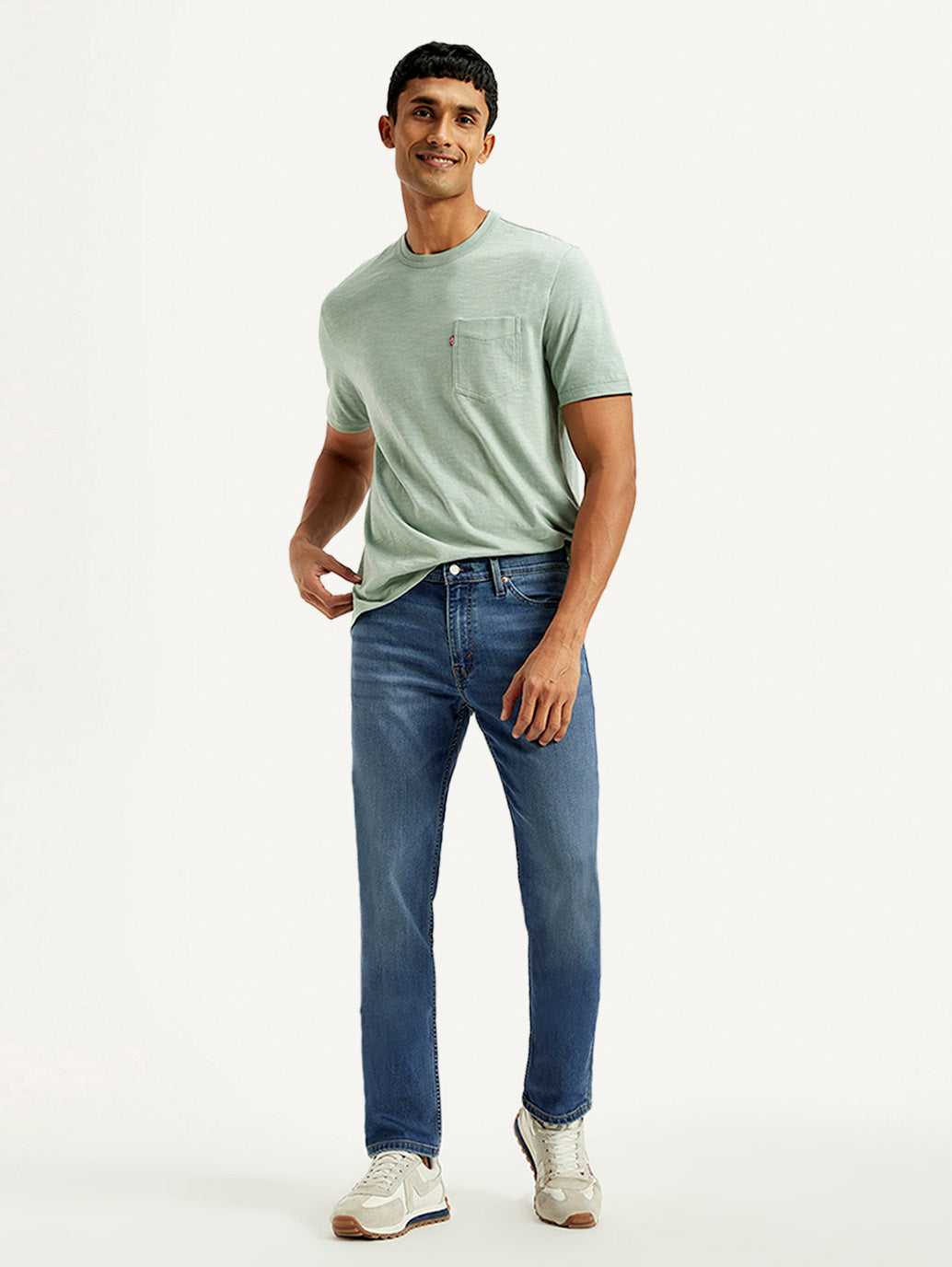 Men's 511 Blue Slim Fit Mid Rise Jeans