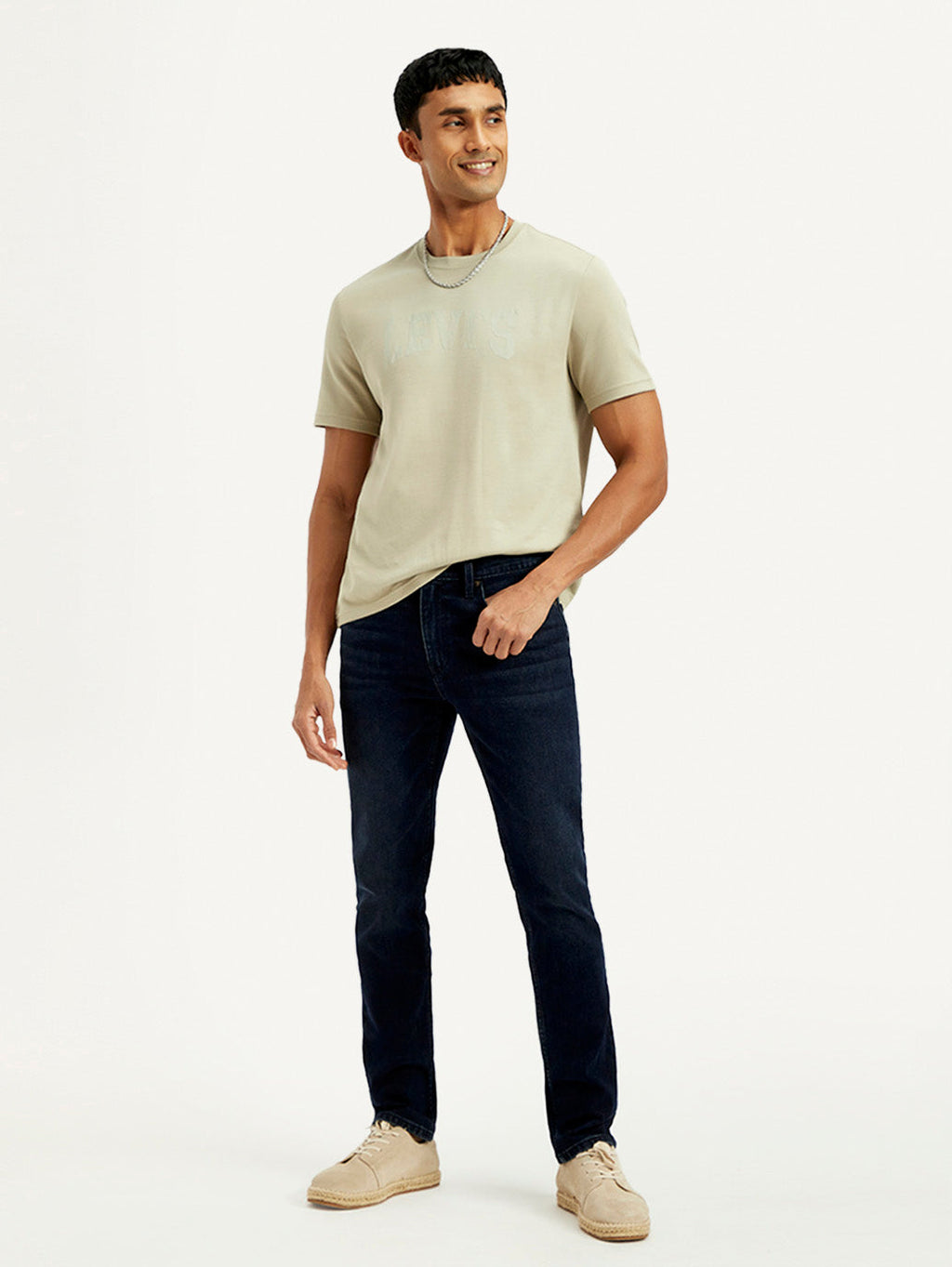 Men's 511 Dark Blue Slim Fit Mid Rise Jeans
