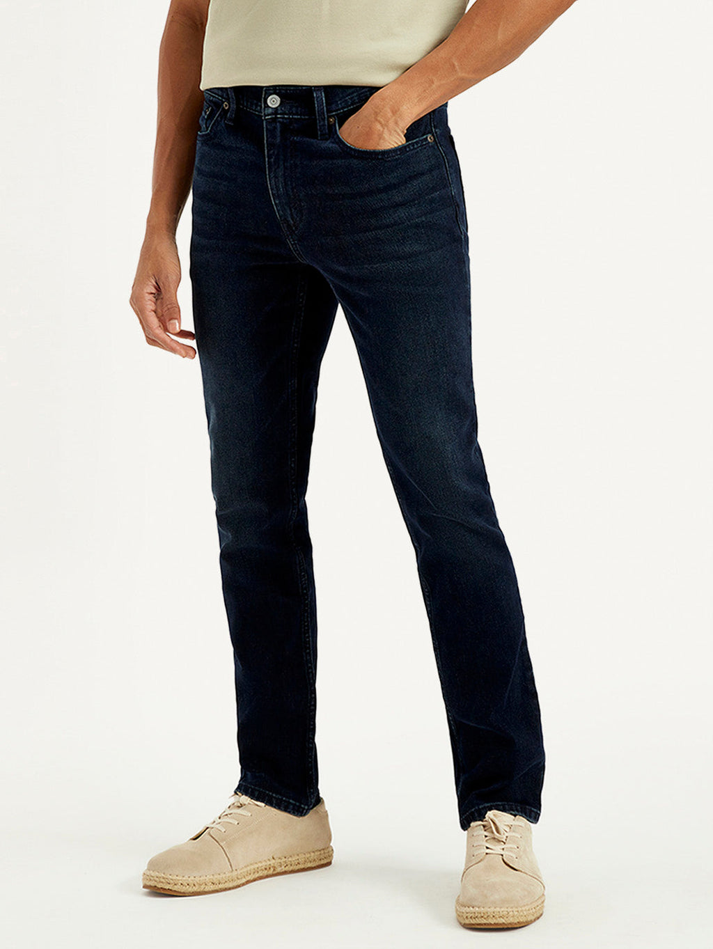 Men's 511 Dark Blue Slim Fit Mid Rise Jeans