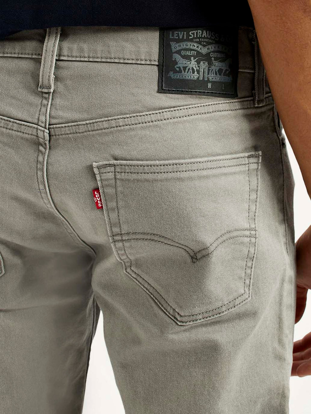 Men's 511 Grey Overdyed Slim Fit Mid Rise Jeans