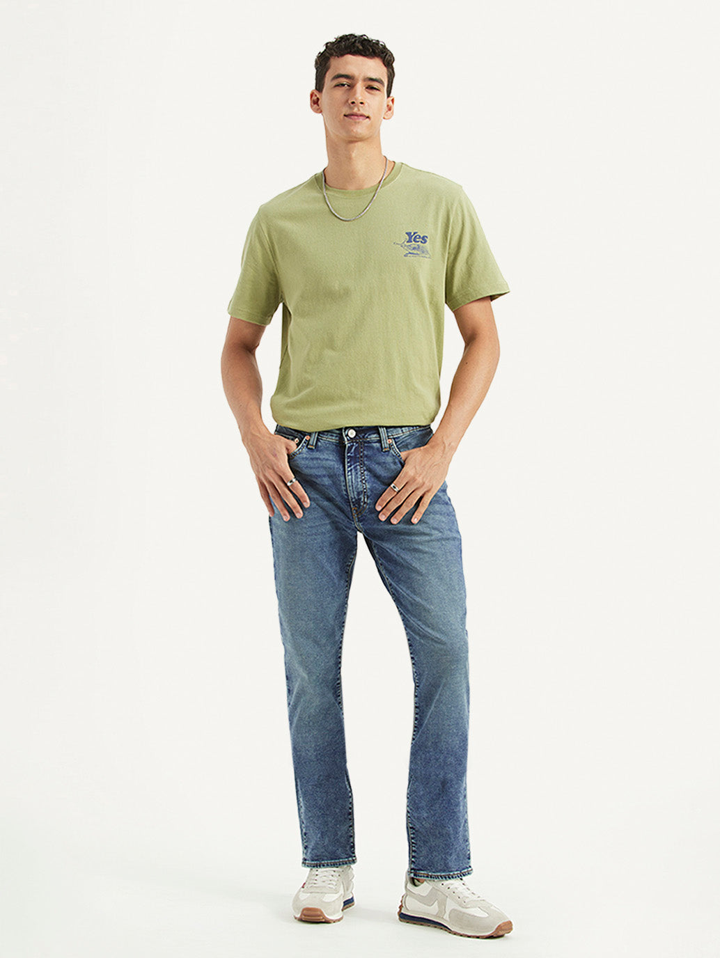 Men's 511 Blue Slim Fit Mid Rise Jeans