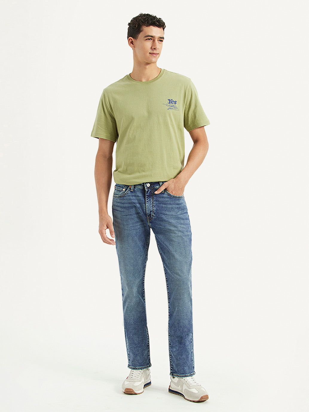 Men's 511 Blue Slim Fit Mid Rise Jeans