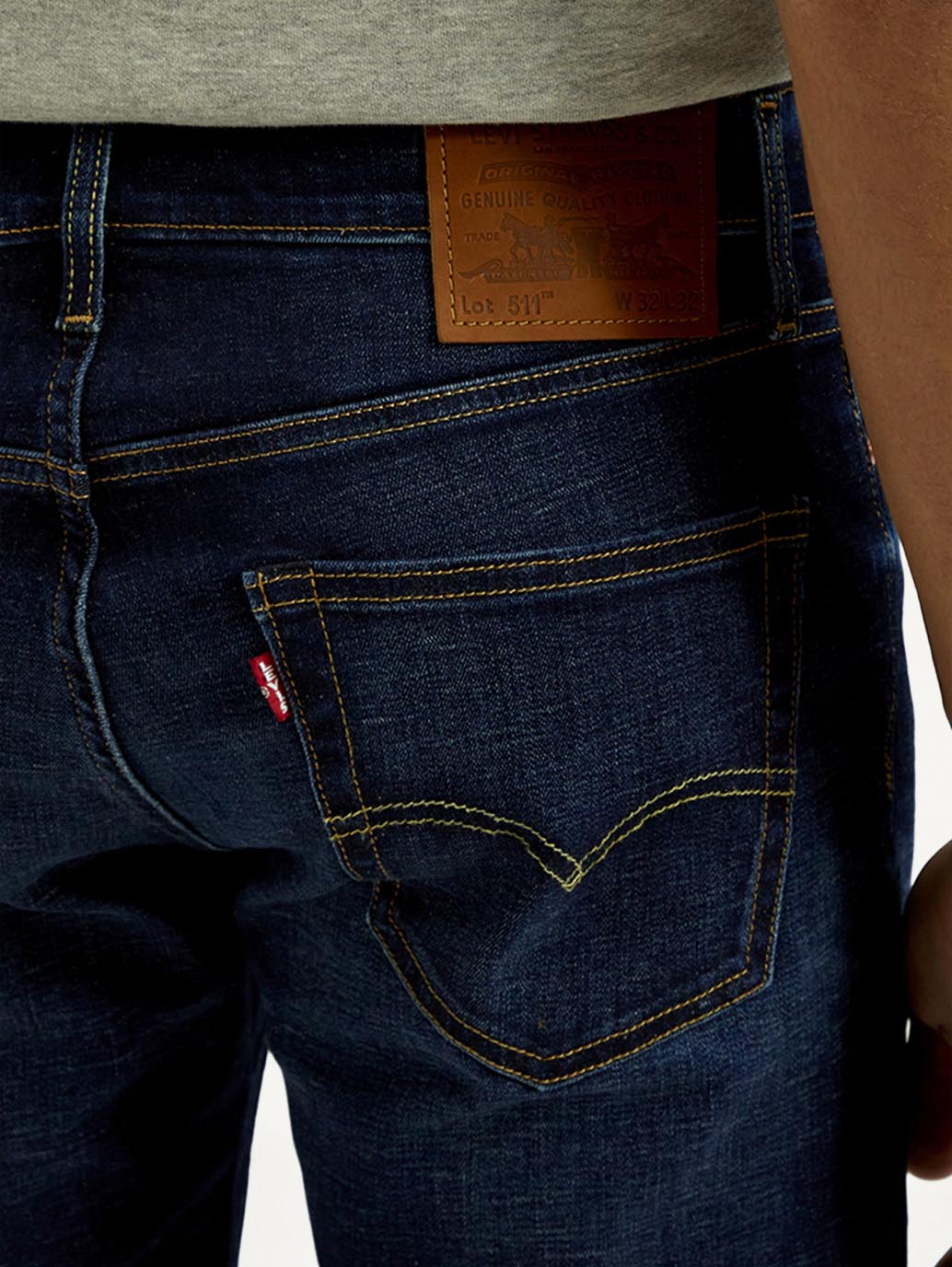 Men's 511 Indigo Slim Fit Mid Rise Linen Jeans