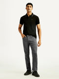 Men's 511 Charcoal Grey Overdyed Slim Fit Mid Rise Jeans