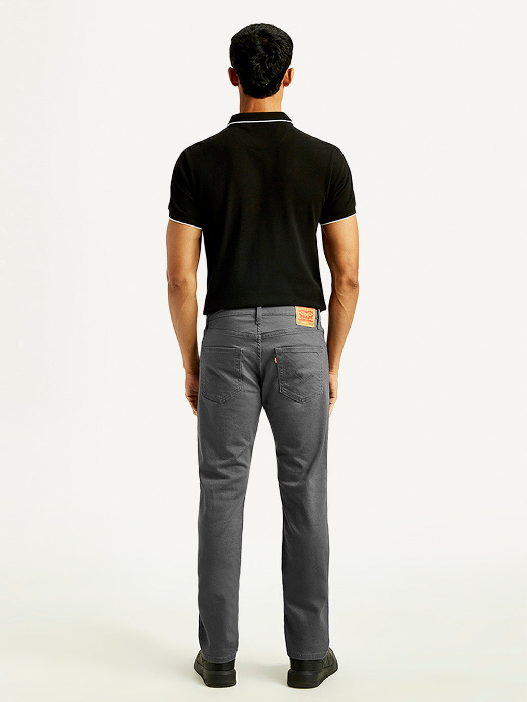 Men's 511 Charcoal Grey Overdyed Slim Fit Mid Rise Jeans