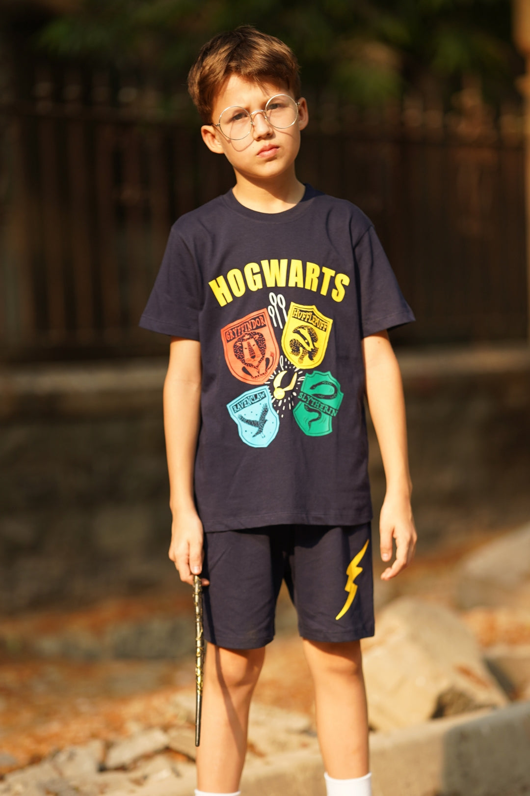 Hogwarts House Shorts Set