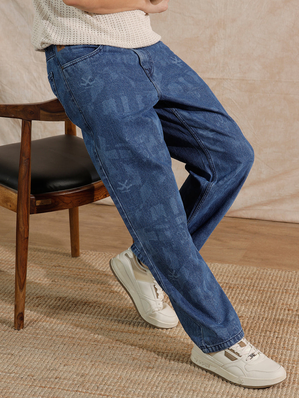 Casual Loose Fit Jeans | Med Stone