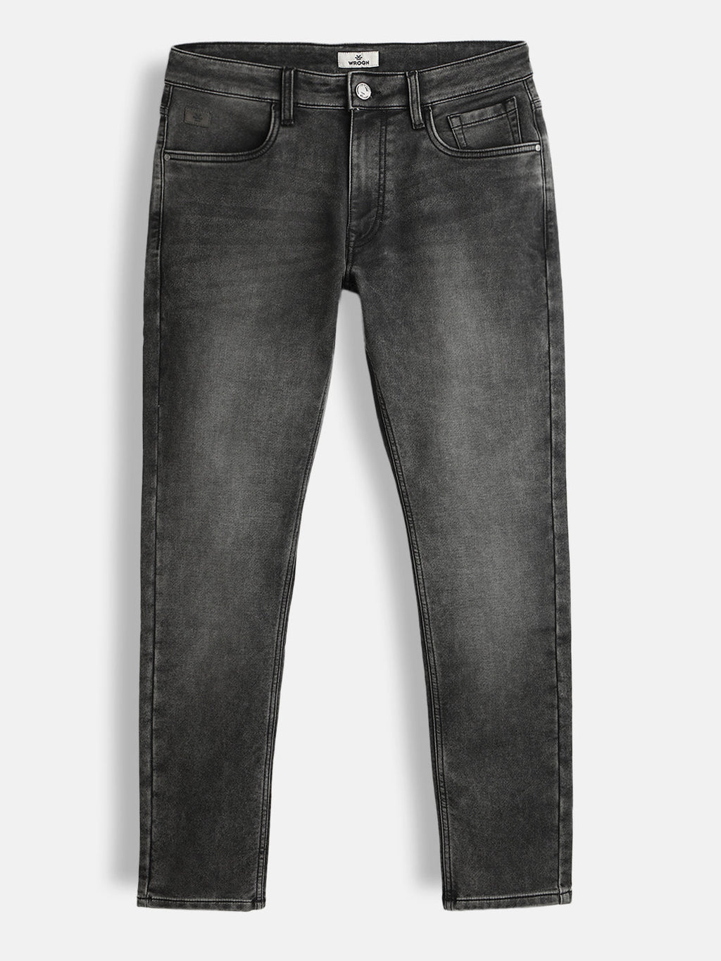Dark Grey Slim Tapered Jeans