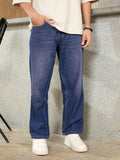 Heavy Fade Loose Fit Jeans | Blue
