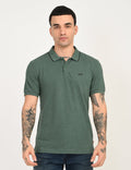 Men's Green Slim Fit Polo T-shirt