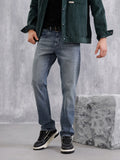 Heavy Fade Straight Fit Jeans | Blue