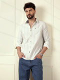 Tonal Stripes Oxford Shirt | Yellow