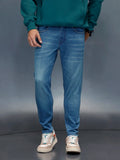 Men's Casual Skinny Crop Fit Jeans | Blue