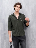 Smart Casual Men’s Slim Fit Shirt | Dark Green