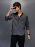 Men's Slim Fit Casual Shirt  |  Dark Grey