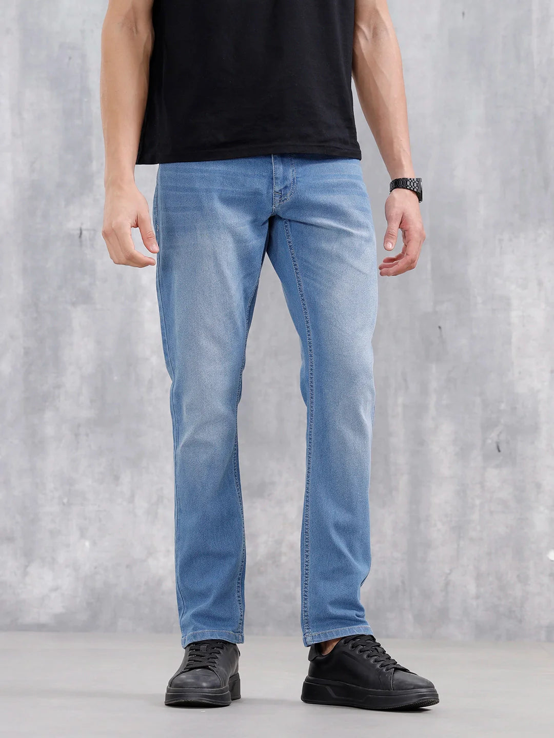Men's Casual Slim Fit Jeans | Med Stone