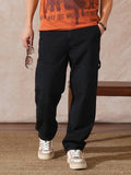 Carpenter Style Loose Fit Trouser | Black