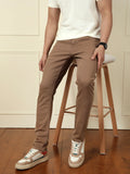 Slim Tapered Coloured Denim Jeans | Brown