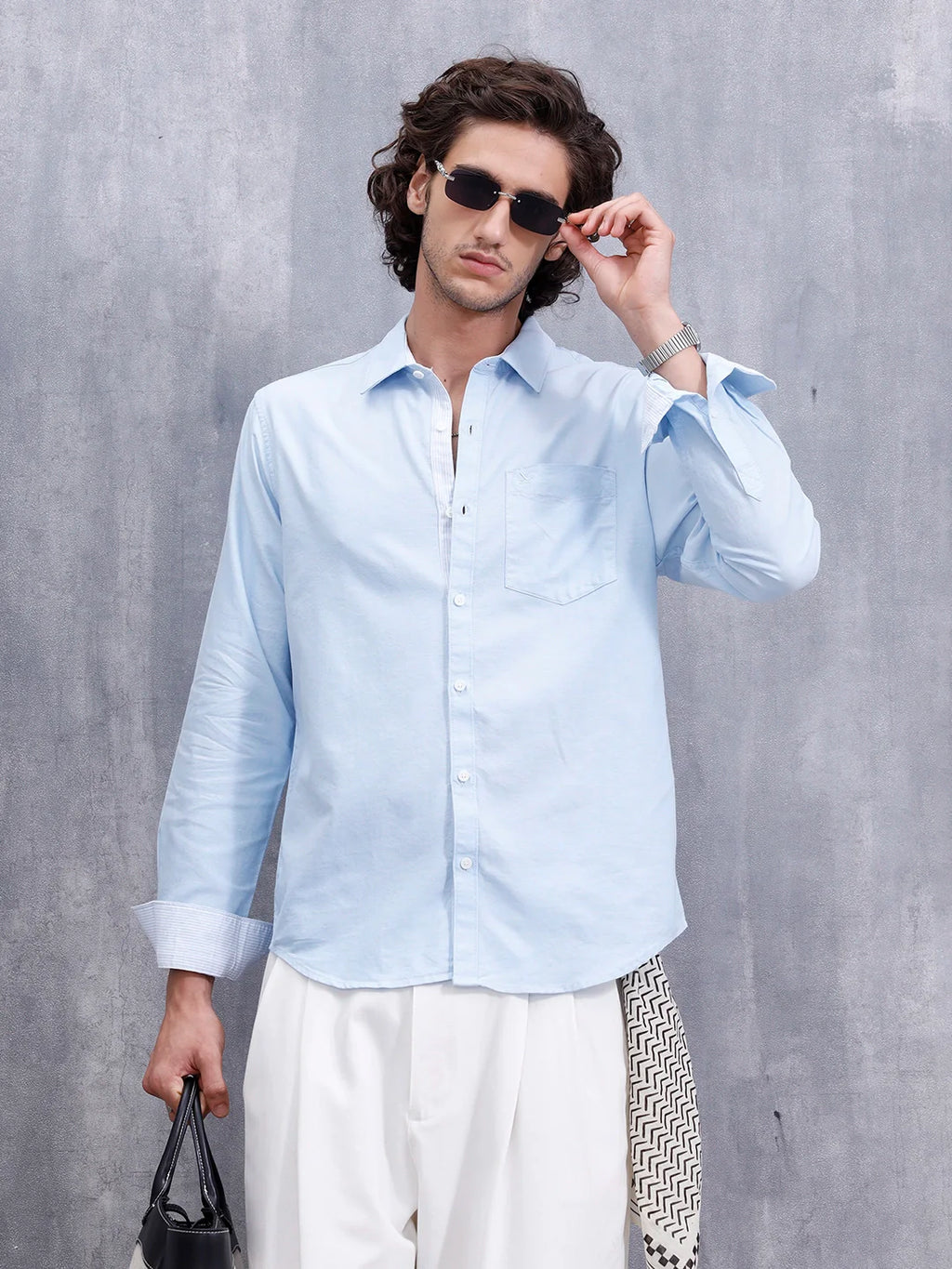 Premium Oxford Slim Fit Shirt | Blue