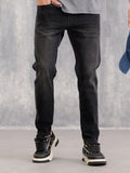 Skinny Crop Vintage Wash Jeans | Black