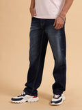 Heavy Fade Anti Fit Jeans | Dark Blue