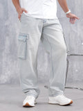 Superstone Wash Loose Cargo Fit Jeans | Super Stone