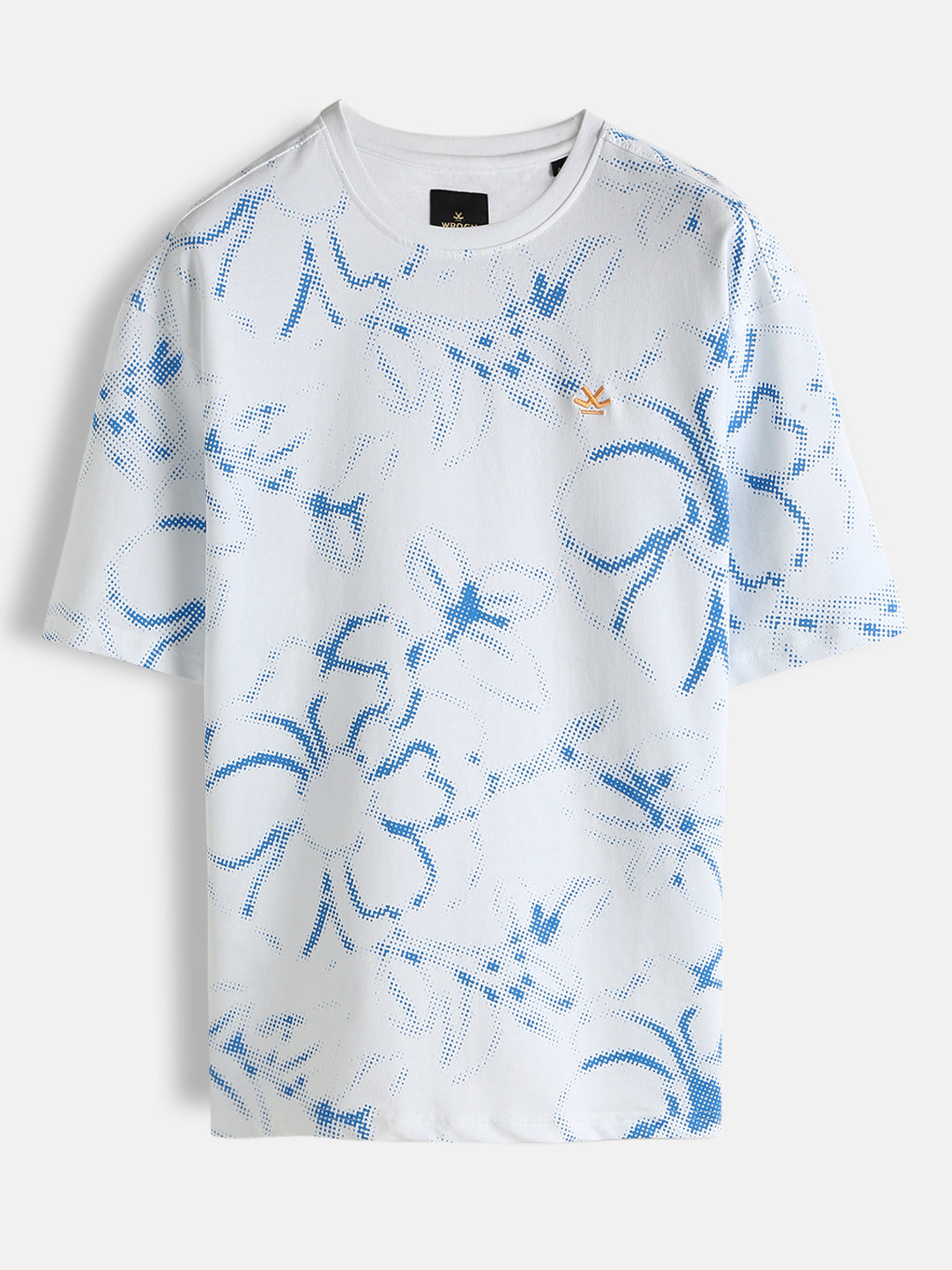 Oversized Floral AOP T-Shirt | White