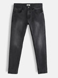 Light Fade Skinny Crop Jeans | Dark Grey