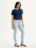 Women's 711 Light Indigo Skinny Fit Mid Rise Jeans