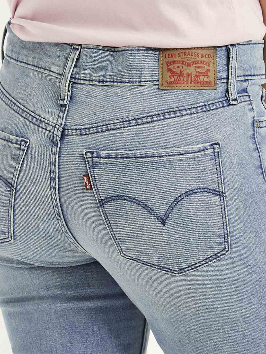 Women's 312 Light Blue Straight Fit Mid Rise Jeans
