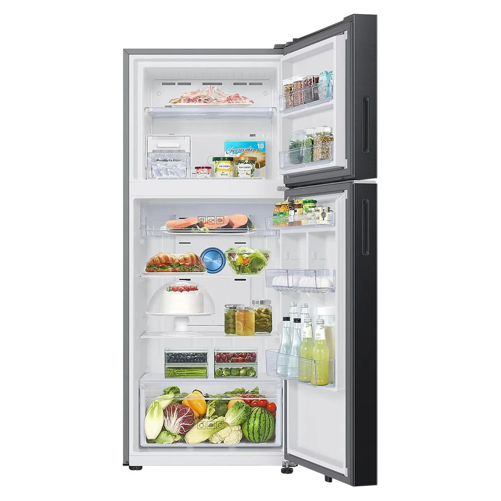 Samsung 396 Litres 2 Star Frost Free Double Door Refrigerator (RT41DG6A2BB1HL, Black Matt)