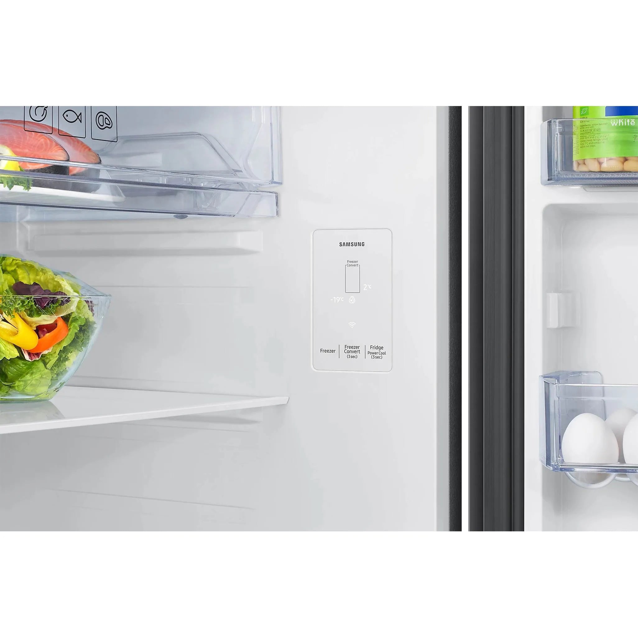 Samsung 396 Litres 2 Star Frost Free Double Door Refrigerator (RT41DG6A2BB1HL, Black Matt)
