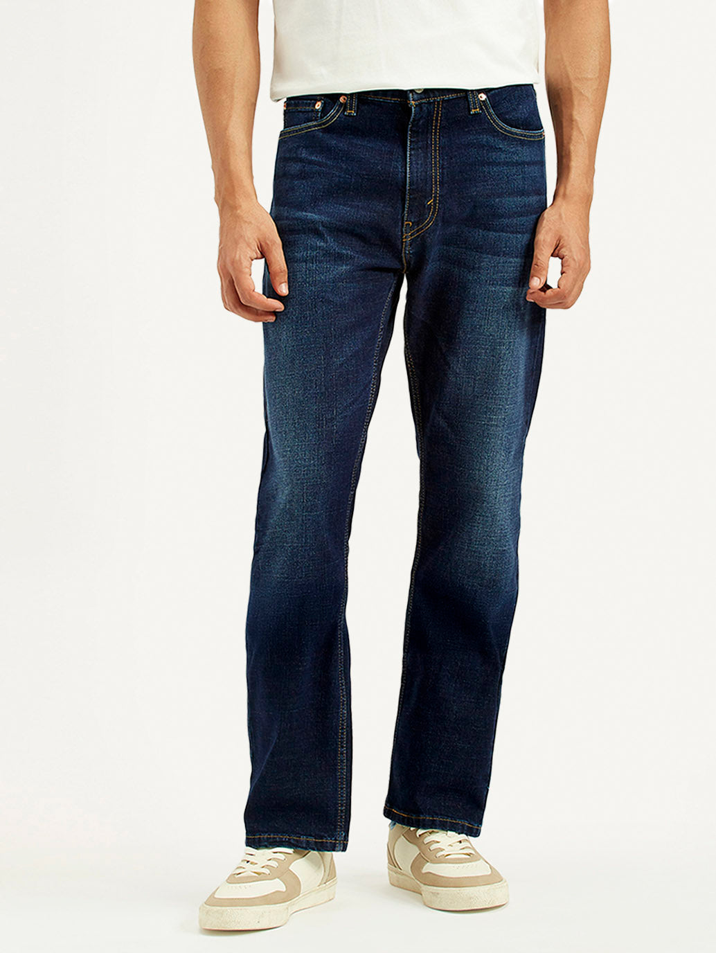 Men's 513 Indigo Slim Straight Fit Mid Rise Jeans