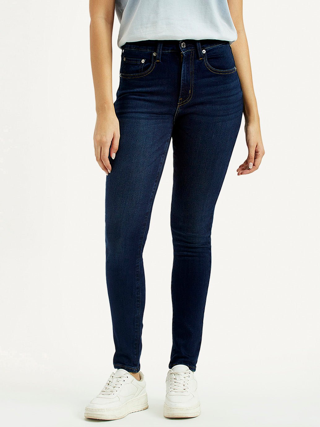 Women's 721 Dark Blue Skinny Fit High Rise Jeans