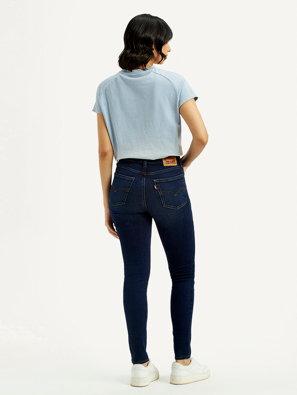 Women's 721 Dark Blue Skinny Fit High Rise Jeans