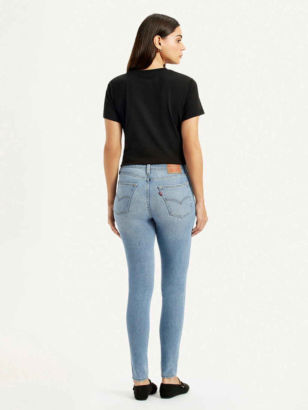 Women's High Rise Skinny Light Blue Jeans