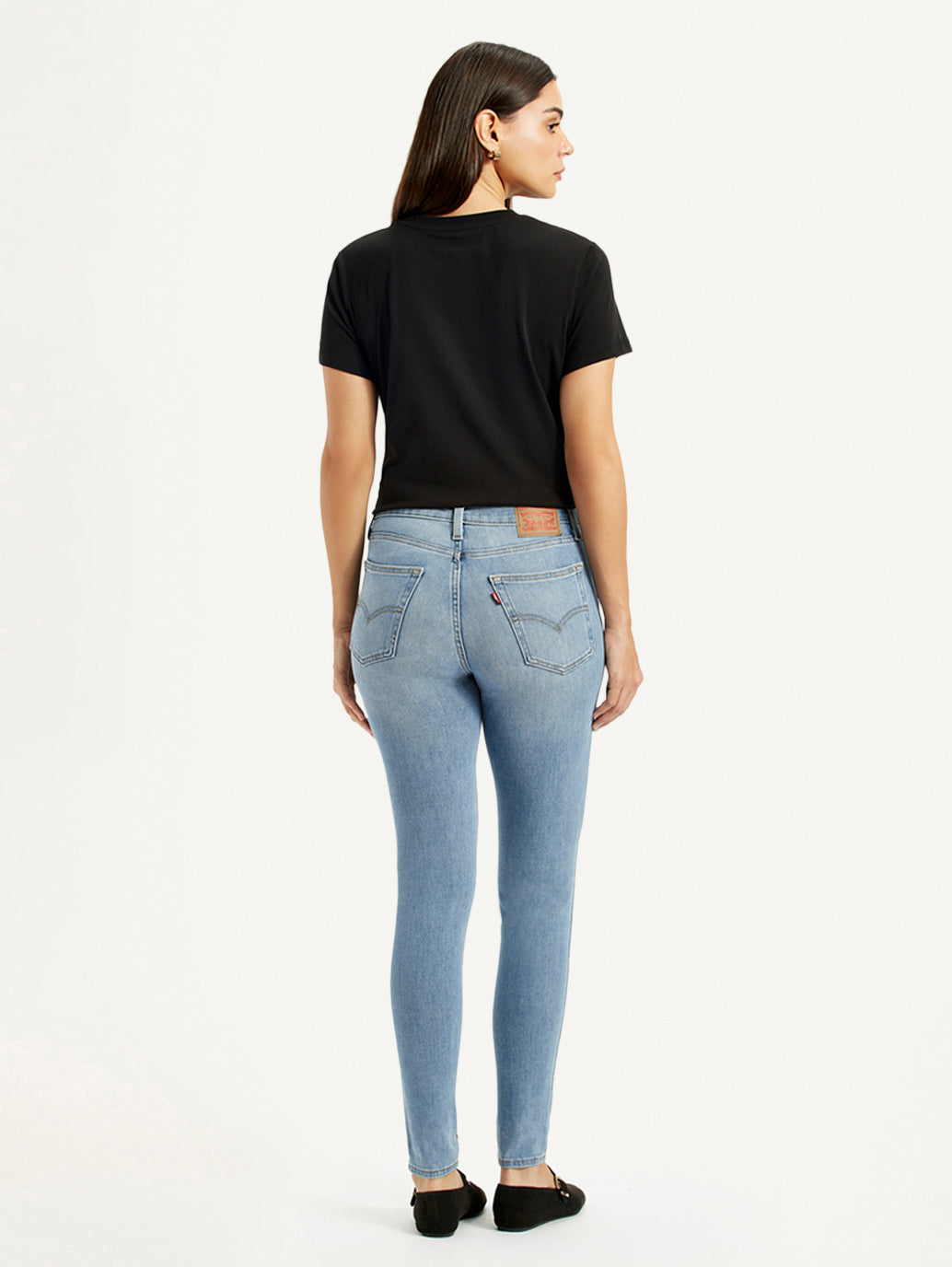 Women's High Rise Skinny Light Blue Jeans
