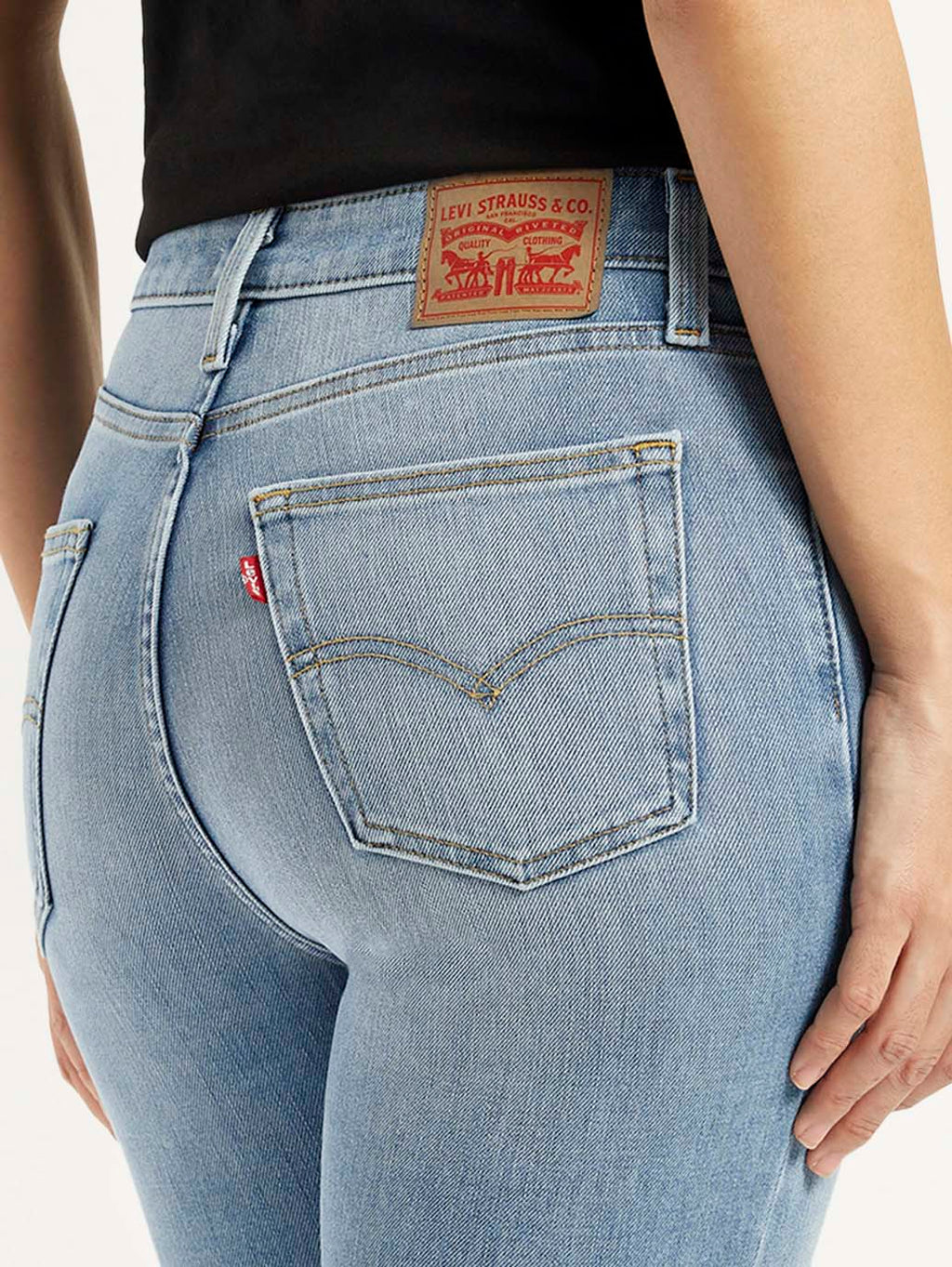Women's High Rise Skinny Light Blue Jeans