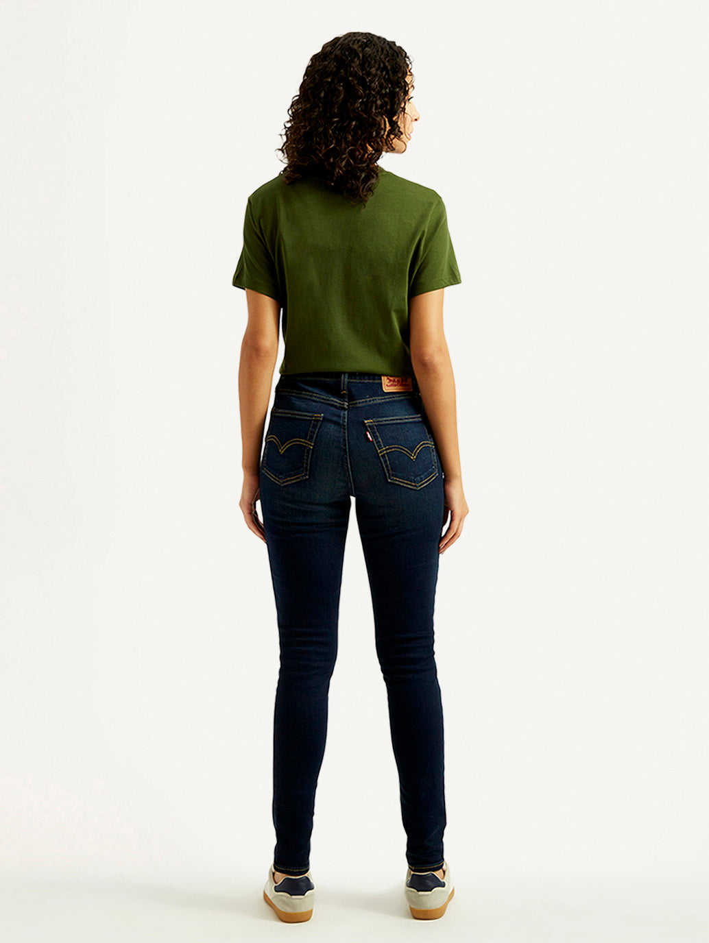 Women's 721 Dark Blue Skinny Fit High Rise Jeans