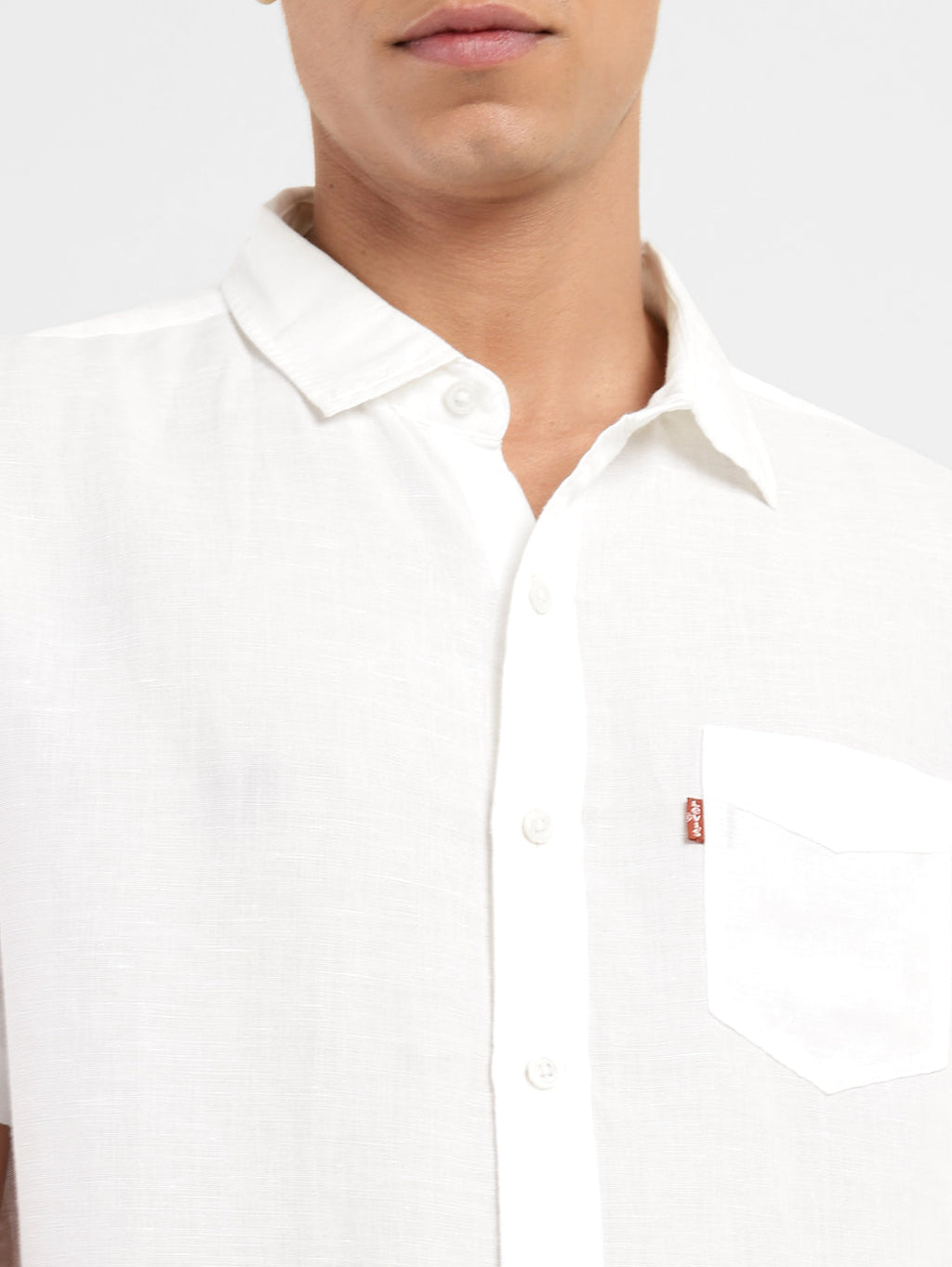 Men's Solid Slim Fit Linen Shirt